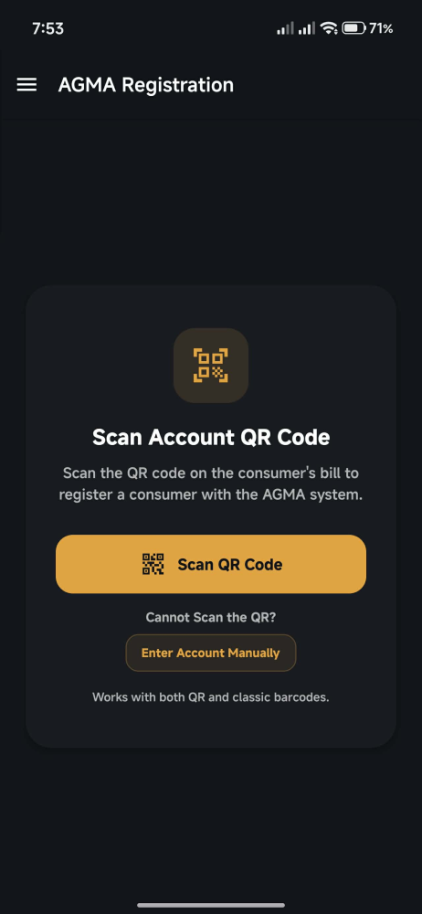 AGMA QR Registration System
